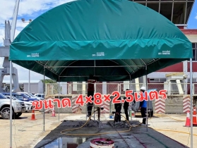 รับผลิตเต็นท์ผ้าใบจำหน่ายและให้เช่า ผ้าใบกันสาด สมุทรปราการ