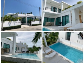 ขายด่วน พูลวิลล่า หัวหิน ประจวบฯ ใกล้ทะเล เดินทางสะดวก 2 ชั้น