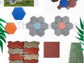 บล็อกตัวหนอน บล็อกแปดเหลี่ยม บล็อกปูหญ้า แผ่นทางเท้า