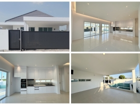 พูลวิลล่าโมเดิร์น 3 ห้องนอน 3.5 ห้องน้ำ สระเกลือส่วนตัว ในหัวหิน